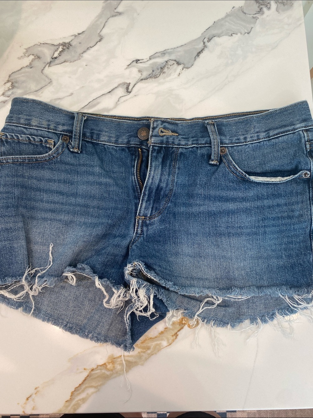 Lucky Brand Distressed Blue Denim Cutoff Shorts